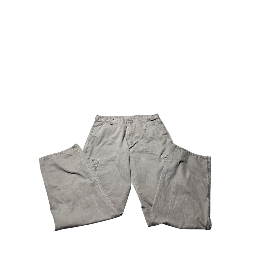 Wrangler Authentic Issue Mens Grey Ripstop Cargo Pants 36x30 70L30OD